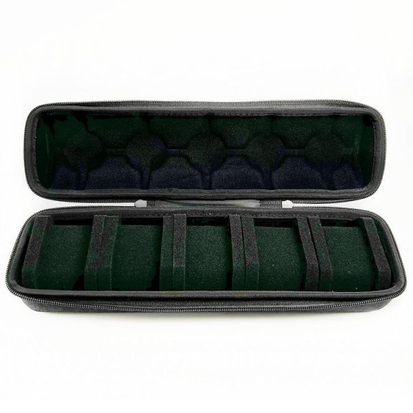 Portable 5 Watch Position Zipper Display Storage Box Hard Case - Image 3