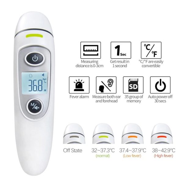 RZ8810 Thermometers Body Thermometer Ear LED Display Digital Electronic IR Thermometer Baby Fever Infrared Bady Thermometer - Image 2