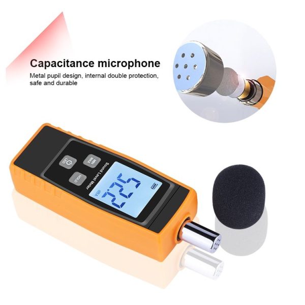 RZ1359 Digital Sound Level Meter DB Meters Noise Tester in Decibels LCD Screen - Image 5