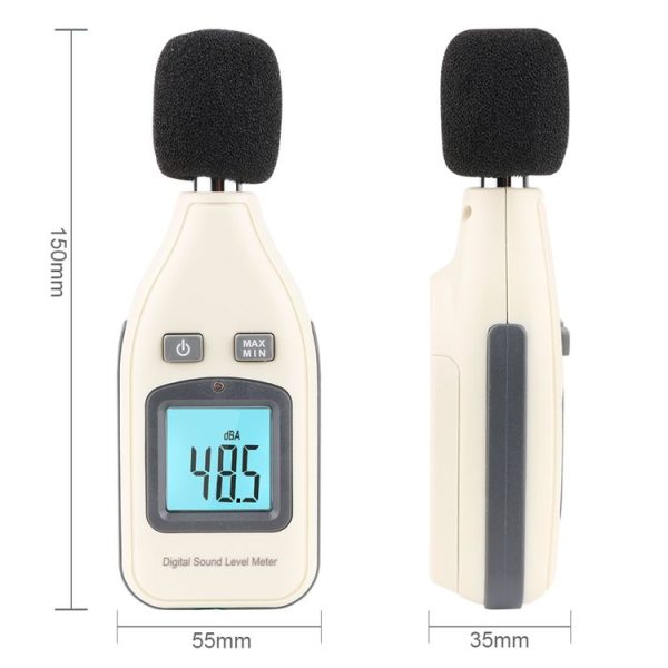 GM1351 30-130dB Digital Sound Level Meter Meters Noise Tester In Decibels LCD Screen - Image 6