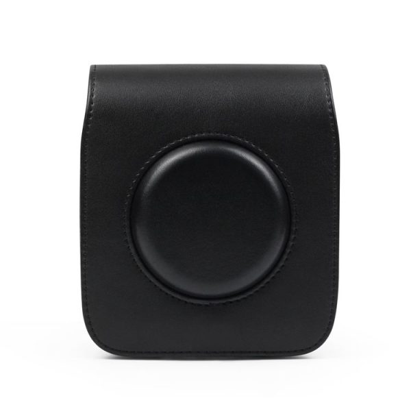 Full Body Camera PU Leather Case Bag with Strap for Fujifilm Instax Square SQ20 (Black) - Image 2