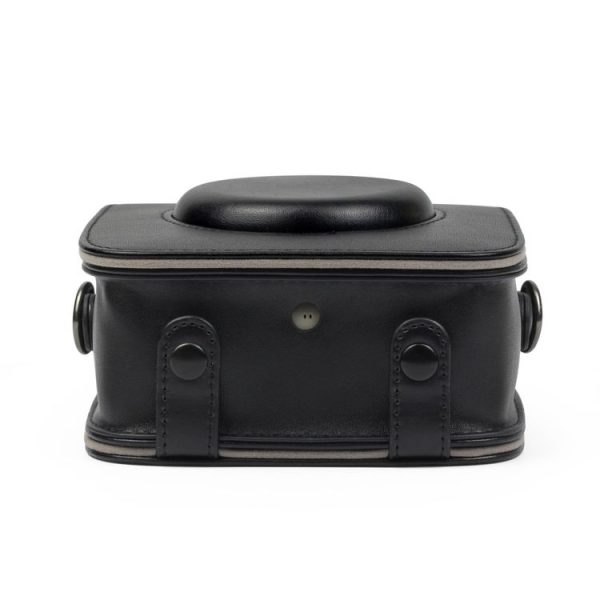 Full Body Camera PU Leather Case Bag with Strap for Fujifilm Instax Square SQ20 (Black) - Image 4