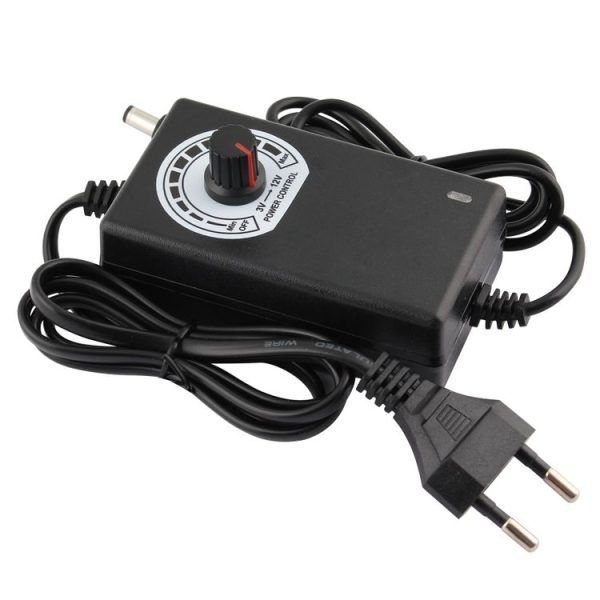12V Adjustable Power Supply Adapter AC DC 3V - 12V 2A 24W Universal Charger Voltage Regulator Driver EU Plug