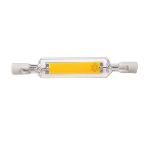 R7S 5W COB LED Lamp Bulb Glass Tube for Replace Halogen Light Spot Light, Lamp Length: 78mm, AC: 110v (Warm White) - Image 4