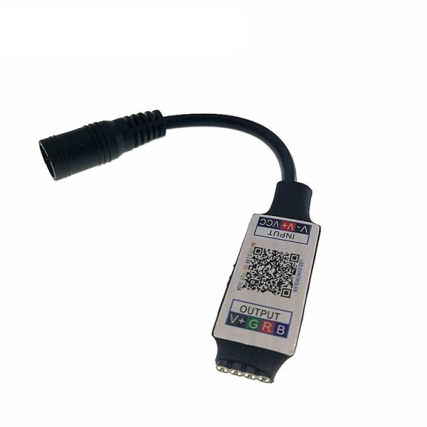 Mini RGB Bluetooth Controller Light Strip Controller For RGB LED Strip DC5V 12V 24V (Black) - Image 4