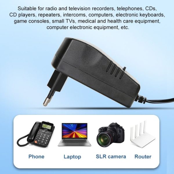 Voltage Adjustable Universal Power Adapter 110 220V to 12V 3V 4.5V 6V 7.5V 9V AC DC Adapter 3A Max 12 Volt Power Supply Adapter, EU Plug - Image 7