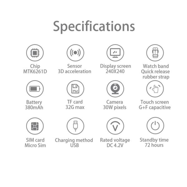L9 1.5 inch TFT Color Screen Smart Watch, Support SIM Card / 32GB TF Card / Remote Camera Function / Sleep Monitoring / Sedentary Reminder (Black) - Image 18