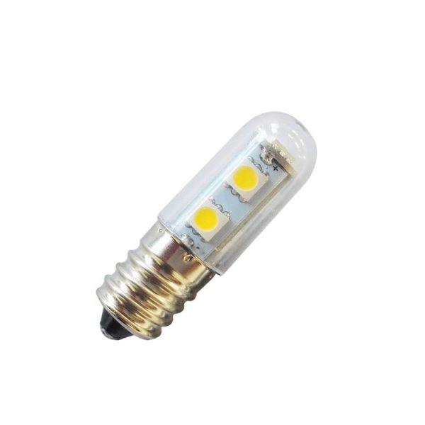 E14 screw light LED refrigerator light bulb 1W 220V AC 7 light SMD 5050 ampere LED light refrigerator home (Warm White) - Image 2