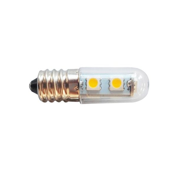 E14 screw light LED refrigerator light bulb 1W 220V AC 7 light SMD 5050 ampere LED light refrigerator home (Warm White) - Image 4