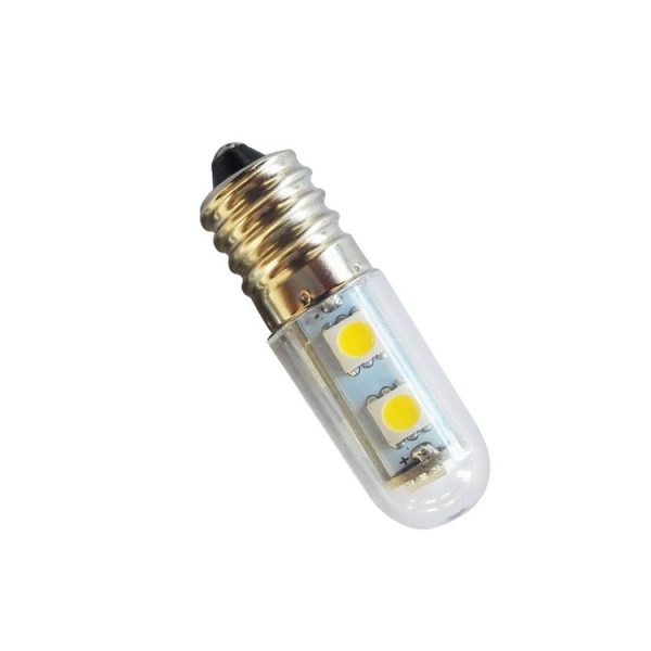 E14 screw light LED refrigerator light bulb 1W 220V AC 7 light SMD 5050 ampere LED light refrigerator home (Warm White) - Image 5