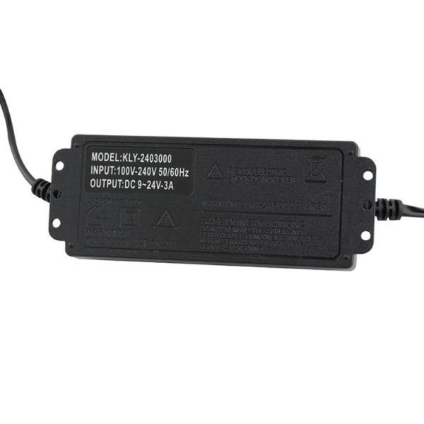 AC To DC Adjustable Voltage Power Adapter Universal Power Supply Display Screen Power Switching Charger EU, Output Voltage: 9-24V-3A - Image 3