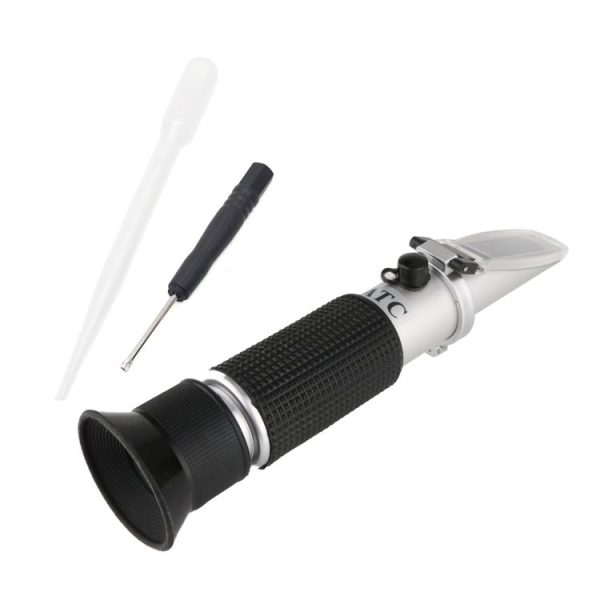 RZ136 Refractometer Fruit Wine Meter Sugar Portable Auto Brix 0~32% Alcohol 0~26% Fruit Juice Wine Sugar Meter Refractometer - Image 5