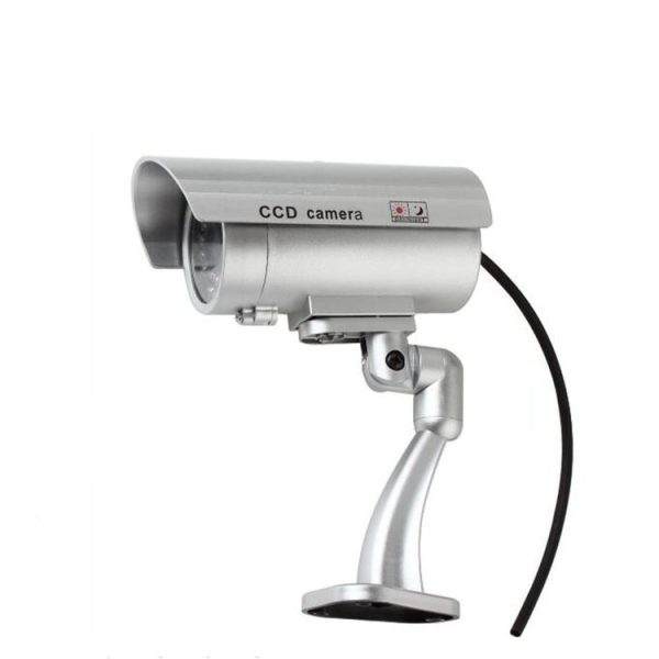 IP66 Waterproof Dummy CCTV Camera With Flashing LED For Realistic Looking for Security Alarm (black) - Image 5