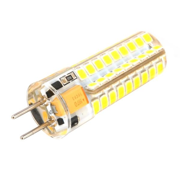 GY6.35 5W SMD2835 72LEDs Dimmable Silicone Corn Bulb for Chandelier Crystal Lamp Lighting Accessories, AC 12V (Warm White) - Image 4