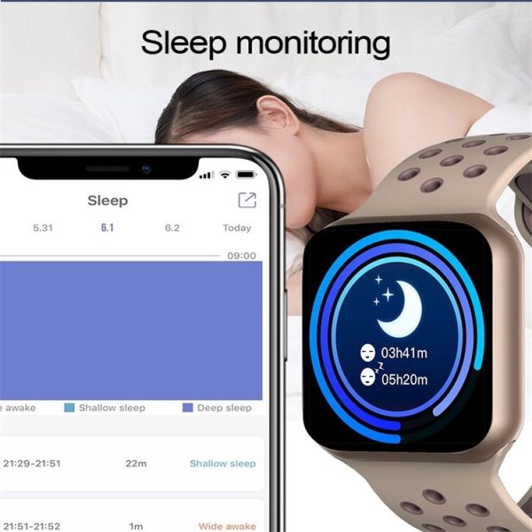 F8 1.3 inch IPS Color Screen Smart Watch IP67 Waterproof, Support Call Reminder / Heart Rate Monitoring / Blood Pressure Monitoring / Sleep Monitoring (White) - Image 12