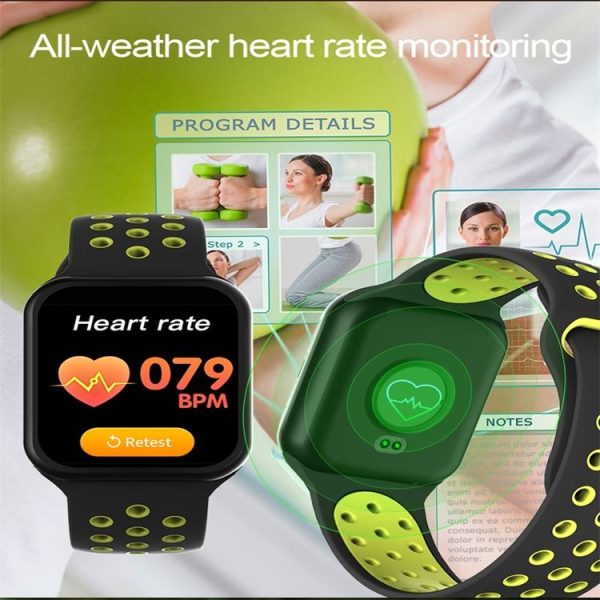 F8 1.3 inch IPS Color Screen Smart Watch IP67 Waterproof, Support Call Reminder / Heart Rate Monitoring / Blood Pressure Monitoring / Sleep Monitoring (White) - Image 7