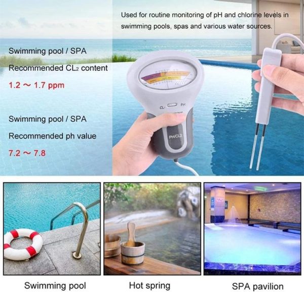 PC102 Swimming Pool Water Quality Tester PH Test Pen Chlorine Gas Water Quality Tester - Image 7