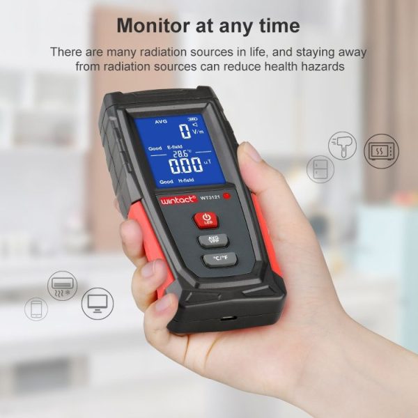 Wintact WT3121 Electromagnetic Radiation Tester Household Appliances Radiation Detector Electromagnetic Radiation Meter - Image 5