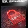 P10 Fingerprint Lock Alloy Fingerprint Padlock Gym Small Lock Cabinet Lock Electronic Lock At Home (Silver) - Image 7