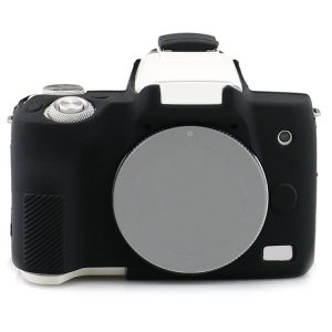 Richwell Silicone Armor Skin Case Body Cover Protector for Canon EOS M50 Body Digital Camera (Black)