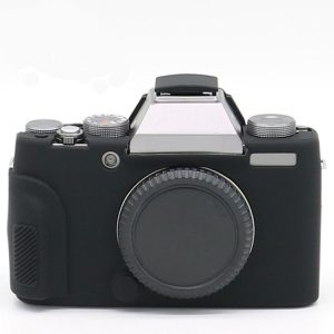 Richwell Soft Silicone TPU Skin Body Rubber Camera Case Bag Full Cover for Fujifilm Fuji X-T100 Digital Camera (Black)