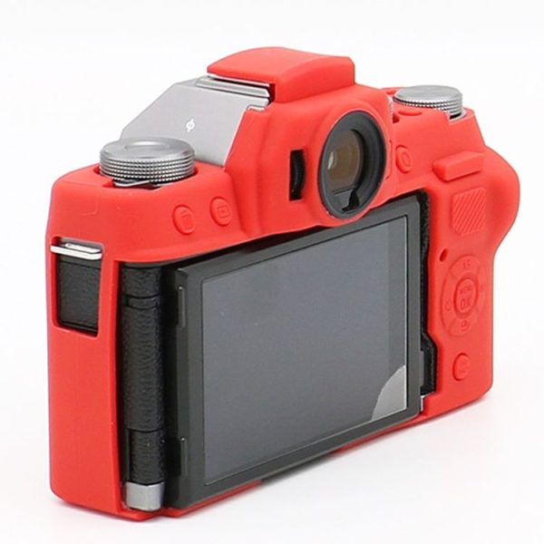 Richwell Soft Silicone TPU Skin Body Rubber Camera Case Bag Full Cover for Fujifilm Fuji X-T100 Digital Camera (Black) - Image 5