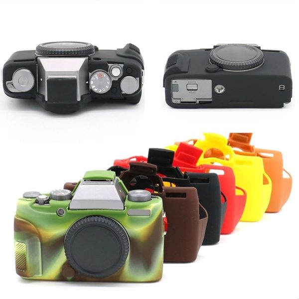 Richwell Soft Silicone TPU Skin Body Rubber Camera Case Bag Full Cover for Fujifilm Fuji X-T100 Digital Camera (Black) - Image 6
