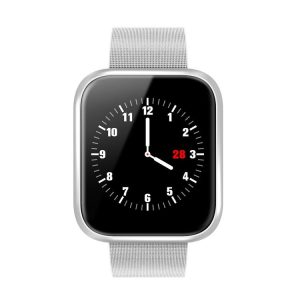 P70 1.3 inch IPS Color Screen Smartwatch IP68 Waterproof, Metal Watchband, Support Call Reminder / Heart Rate Monitoring / Blood Pressure Monitoring / Sleep Monitoring / Blood Oxygen Monitoring (Silver)
