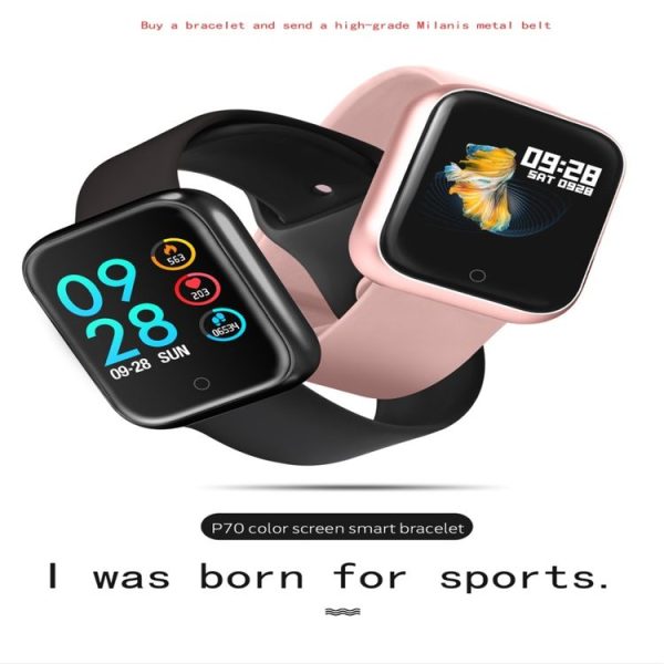 P70 1.3 inch IPS Color Screen Smartwatch IP68 Waterproof, Metal Watchband, Support Call Reminder / Heart Rate Monitoring / Blood Pressure Monitoring / Sleep Monitoring / Blood Oxygen Monitoring (Silver) - Image 2