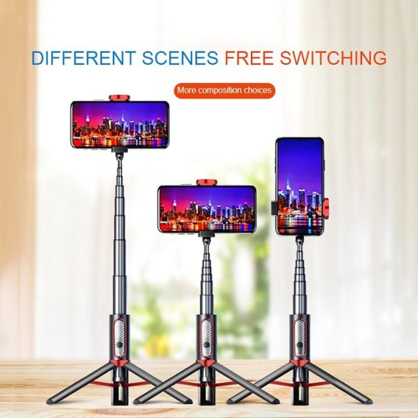 M18 Portable Selfie Stick Remote Control Mobile Phone Holder (White) - Image 10