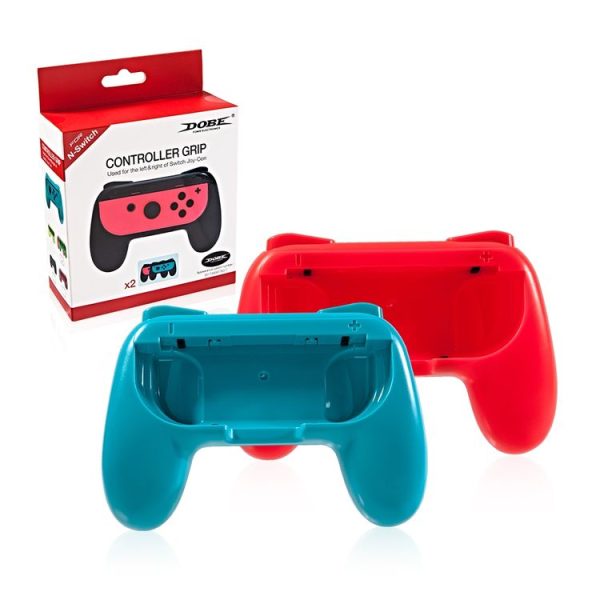 DOBE TNS-851B Controller Grip for Nintendo Switch Joy Con (Red+Blue)