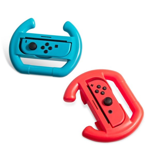 Game Steering Wheel for Nintendo Switch Joy-Con Controller Game Accessories (Red+Blue) - Image 4