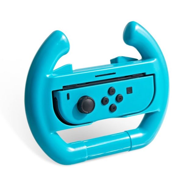 Game Steering Wheel for Nintendo Switch Joy-Con Controller Game Accessories (Red+Blue) - Image 6