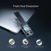 ORICO TCM2F-C3 NGFF M.2 Hard Drive Enclosure, Tool Free Type-C Interface Transparent Hard Disk Box - Image 10