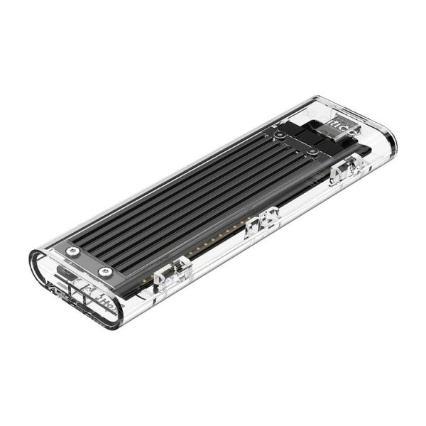 ORICO TCM2F-C3 NGFF M.2 Hard Drive Enclosure, Tool Free Type-C Interface Transparent Hard Disk Box - Image 3