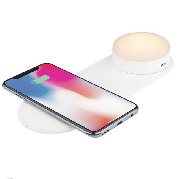 YouOKLight YK2327 Wireless Charger LED Night Light, Magnetic Attraction Fast Charging for iPhone Samsung Huawei Xiaomi