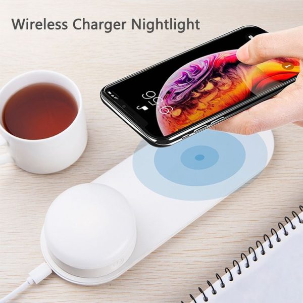 YouOKLight YK2327 Wireless Charger LED Night Light, Magnetic Attraction Fast Charging for iPhone Samsung Huawei Xiaomi - Image 4