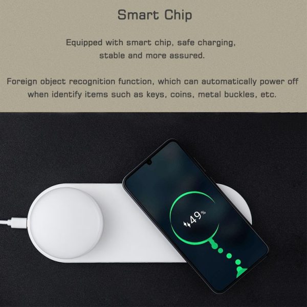 YouOKLight YK2327 Wireless Charger LED Night Light, Magnetic Attraction Fast Charging for iPhone Samsung Huawei Xiaomi - Image 5