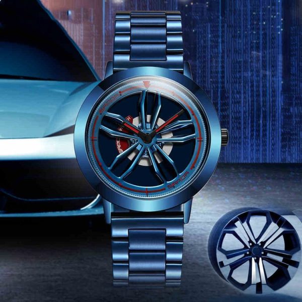 SANDA1009 Watch Man Student Casual Waterproof Steel Band Watch Man (Rose Gold) - Image 11