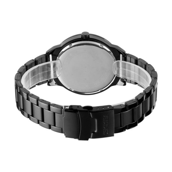Skmei 9210 Fashion Trend Mens Business Wristwatch Simple Three-Dimensional Surface Waterproof Gold Quartz Watch Man (Black) - Image 5