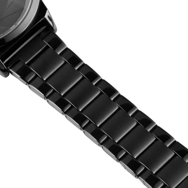 Skmei 9210 Fashion Trend Mens Business Wristwatch Simple Three-Dimensional Surface Waterproof Gold Quartz Watch Man (Black) - Image 6