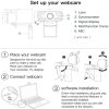 Full HD 1080P Web Camera With Noise Cancellation Microphone Skype Streaming Live Camera for Computer Android TV - Image 10