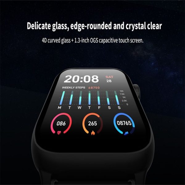 KW37 PRO 1.3 inch Color Screen Smart Watch IP68 Waterproof, Support Temperature Detection / Heart Rate Monitoring / Sleep Monitoring / Blood Pressure Monitoring / Blood Oxygen Monitoring (Gray) - Image 9