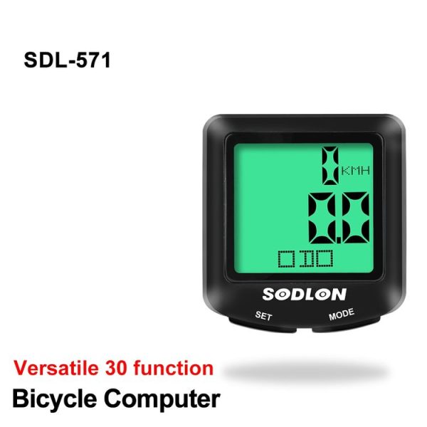 SUNDING SDL-571 LCD Digital Display Bicycle Computer Wired Waterproof Cycle Odometer Bike Speedometer Stopwatch Riding Accessories Tools - Image 4
