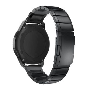 Huawei Watch GT2e GT2 46mm 22mm Turtle Back Buckle Stainless Steel Watch Band (Black)