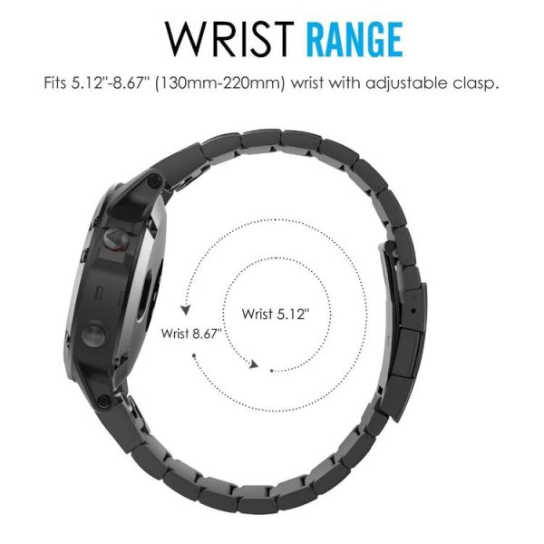 Huawei Watch GT2e GT2 46mm 22mm Turtle Back Buckle Stainless Steel Watch Band (Black) - Image 3