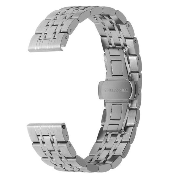 22mm For Huawei Watch GT2e GT2 46mm Seven Stainless Steel Watch Band (Silver) - Image 2