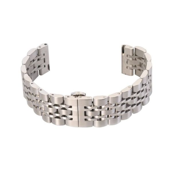 22mm For Huawei Watch GT2e GT2 46mm Seven Stainless Steel Watch Band (Silver) - Image 3