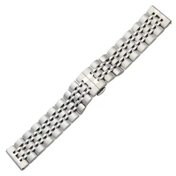 22mm For Huawei Watch GT2e GT2 46mm Seven Stainless Steel Watch Band (Silver) - Image 4