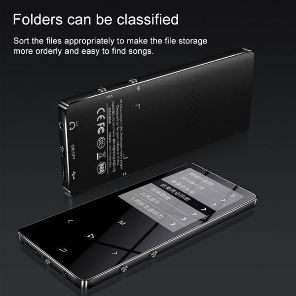 X2 16GB 1.8 inch Touch Screen Metal Bluetooth MP3 MP4 Hifi Sound Music Player (Black) - Image 11